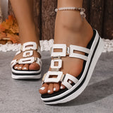 Slippers Women Wear 2025 Summer New Women's Thick Bottom Fish Mouth Slippers Light