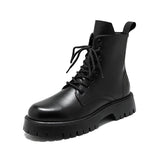 Zingj Boots Men's British Boot Men's 2023 Bright Leather Work Leather Shoes