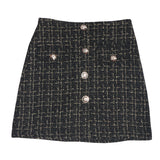 Fragrant A-Dress Dress Girl 2025 Autumn And Winter Silver Silk High-Waisted Lattice In Super Fire Bag Hip Skirt
