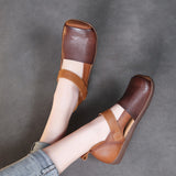 Layer Cowhite Shoes Soft Sole National Wind Flat-Soled Sports Sandals Summer Women's Roman Beach