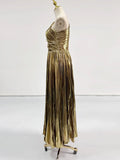 Lay-Back Dress 2025 Spring New Temperament Fashion High-Waist Zipper Big Dress Party Dress Dress