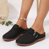 Slippers Women's New Baotou Metal Hollow Women's Shoes 43-Yard Wish In The Summer Of