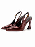 Heel High-Heeled Women 2025 Korean Version Of The Pointed Niche Temperament Single Shoes Wearing Dating Fashion Shoes