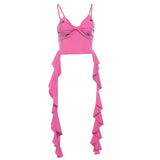 Zingj Summer New Women's Sweet And Spicy Department Youth Beautiful Girl Sling Wave Edge Small Vest-Outfit