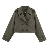 Explosion Women's Double Slame Short Windbreaker Jacket