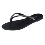 Flip-Flops Women Wear 2025 New Fashion Large-Size Flat-Bottomed Toes Explosion Beachside Splint
