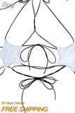 Women's Leather Star Bralette Bralet Bra Crop Tops Bustier Lingerie Exotic Apparel Sexy Feminina
