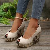 Fish Mouth Slope With High Heel Single Shoes Women's New Light-Footed Single Shoes In