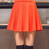 Women High Waist A-line Solid Mini Korean Style Trendy All-match Leisure Streetwear Vintage Daily Kawaii Hot Sale