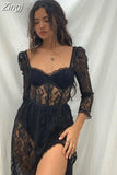 Y2K Hollow Lace up Elegant Maxi Dresses Women 2023 Summer Fairy Grunge Long Prom Dress Mujer Vestidos Birthday