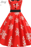 Women Pink Polka Dot Elegant Party Dress Retro Vintage 50s 60s Pin Up Rockabilly Dress Casual Robe