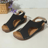 Slope Heel Sandals Women 2025 Summer Sandals New Thick Bottom Slope And Fish Mouth