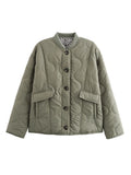 Women's Exploding Quilt Button Cotton Suit Fashion Comfortable Retro Casual Jacket