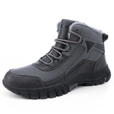 Hiking Large Snow Boots Men Plus Thick Sneakers Waterproof Cold To Keep Warm High-Tight Cotton Boots