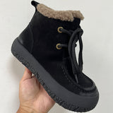 Layer Of Cow Skin Retro Thick-Bottomed Short Boots Women Autumn And Winter New Soft Bottom Low-Bore Martin Boots Casual Leather