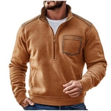 Version Of 2025 Men's Casual Coat Autumn And Winter Grip Velvet Knitwear Station Head-On Zipper