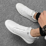 Men's Shoes New Fall High Help Korean Version Of Fashion Shoes Sports Casual Shoes Leather Small White Shoes Men's Fashion Shoes