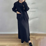 Women's Clothing Autumn 2025 New Fashion Casual Knitwear Jacket Dress Sweater