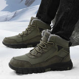 Hiking Large Snow Boots Men Plus Thick Sneakers Waterproof Cold To Keep Warm High-Tight Cotton Boots
