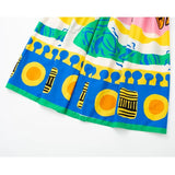Printed Pleated Midi Skirt Woman High Waist Summer Skirt Sets Stylish Long Skirts For Women Fashion 2023 Beach