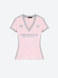 Striped V Neck Jersey