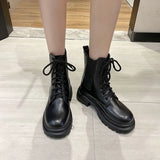 Martin Boots Female 2025 Spring Autumn Fashion Handsome Belt In The British Ankle Boots Spot Direct