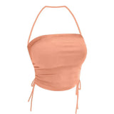 Rope Hanging Neck Small Sling Vest Women Summer New Sexy Hot Girls Inside And Outside Wearing A Unique Thai Bottom