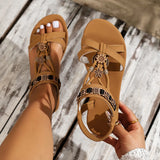 Women's Fashion Big Size 2025 Summer New Round Head Breathable Casual Women's
