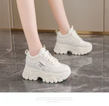 Height Height Women's Shoes 2025 Women's New Small Autumn Thick Bottom Increase Leisure Old Dad Sneakers 8Cm Loose