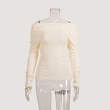 Knitted Shirt 2025 Spring Women Feel Solid Color Jacket Head Collar Long-Sleeved Knitting