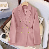 Zingj And Autumn New Large Size Fashion Temperament Loose 2024 Korean Version Of The Suit Show Thin Jacket Female Suit Coat