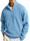 New Men's Sweatshirt Fashion Casual Half Zipper Collar Long Sleeves Of The Jacket