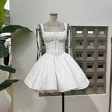 Age-Ded-Sle-Hour Niche Design-Sensitive Ballet One-Word Drawstring Poncho Dress