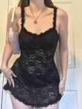 Backless Lace Mini Dress- Outfit