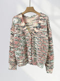 Zingj Waxy Thick Color Knit Cardigan Autumn New Seahorse Hair Short Sweater Coat Small Jacket Sweet