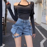 Detail Cargo Denim
