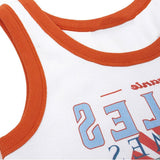 Zingj Desire Department Girl Peach Letter Print Sleeveless Sleeve Small Vest Sexy Crop Slim Short