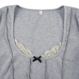 Trim Ribbed Crop