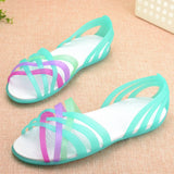 Shoes Women Sandals Clear Shoes transparent shoes Peep Toe Sandalia Feminina Beach Shoes Ladies Slides Sandalias