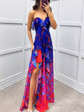 Women's New Party Mesh Yarn Tset Dress INS Casual Fashion Print