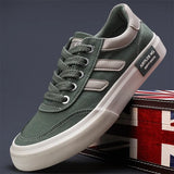 The Autumn Of 2025, The New Men's Shoes Korean Version Of The Trend Of Casual Men's Canvas Shoes Comfortable Breathable Flat Bottom Low Help