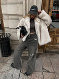 Winter White Dye Tip Imitation Fox Hair Long Suit Hair Young Environmental Protection Fur Coat