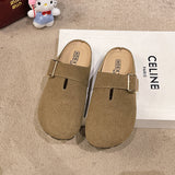 One Foot Pedaled Birken Shoes Women's Summer Wear 2025 New Bag Head Half-Thick Base Soft Bottom Comfortable Cool Drag