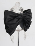 Blouse Women 2025 Spring New Sexy Hot Girls Fashion Pure Lust Bow Sling