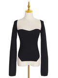 Zingj Sexy Knit Bottom Shirt Female 2024 Spring New Fashion Hem Irregular On Both Sides Of The Slit Knit
