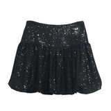 Style Glide Half-Dress Lumbar Buds Small Black Dress Anti-Light A Word Umbrella Skirt