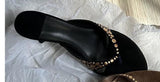 New Clip Toe Cool Slippers Velvet Characters High And Fine And Round Head Slippers Women Summer