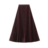 Style Print 100 Rial Skirt Women 2025 Spring New Slimy Skirt Hanging High Waist A Long Skirt