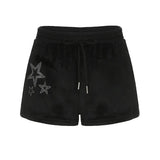 Fashion Casual Striped Shorts Hot Pants At Home Casual Low-Rise Tight Legs Long Hot
