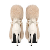 Banquet Fashion Hairy Tip High With Large Size 44 Female Short Boots Boots